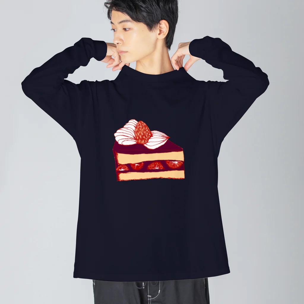 NIKORASU GOのショートケーキ ビッグシルエットロングスリーブTシャツ