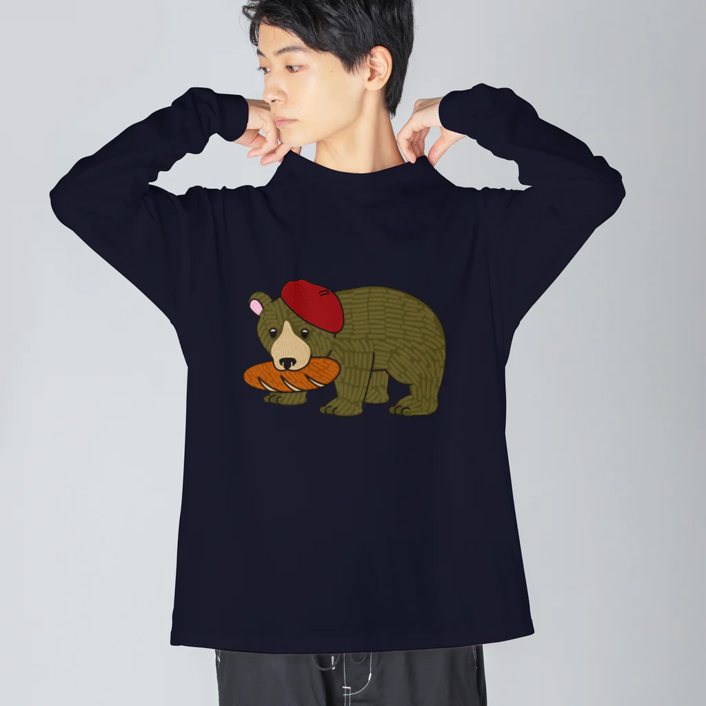 ソーメンズの木彫りのくまさん Big Long Sleeve T-Shirt