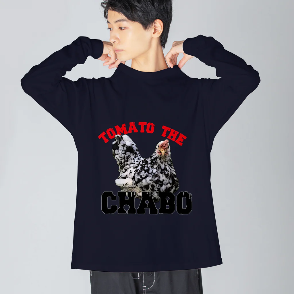 アトリエねぎやまのTOMATO the CHABO ビッグシルエットロングスリーブTシャツ