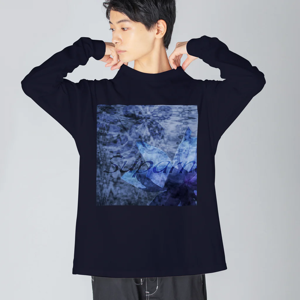 suparnaの闇夜の花 Big Long Sleeve T-Shirt