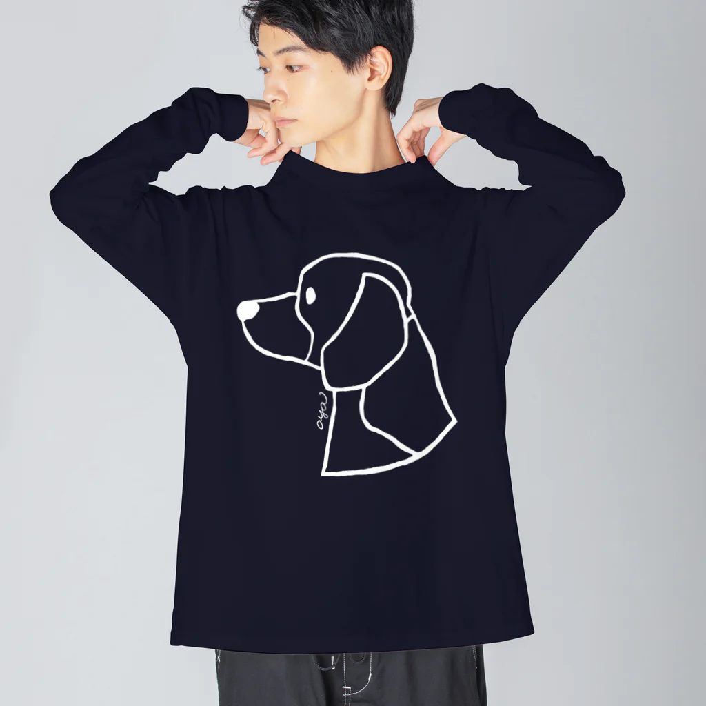 aya1のビーグル〈白線〉 Big Long Sleeve T-Shirt