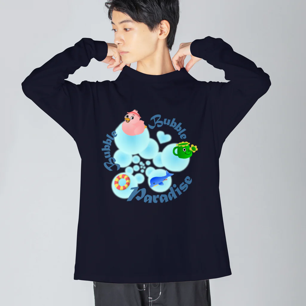 yuccoloの泡あわパラダイス Big Long Sleeve T-Shirt