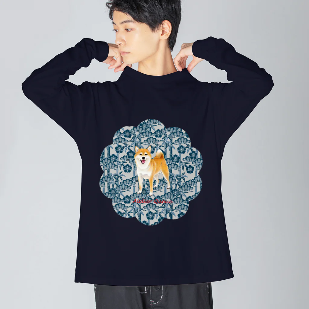 Atelier-Queueの柴犬（松竹梅）Ⅲ Big Long Sleeve T-Shirt