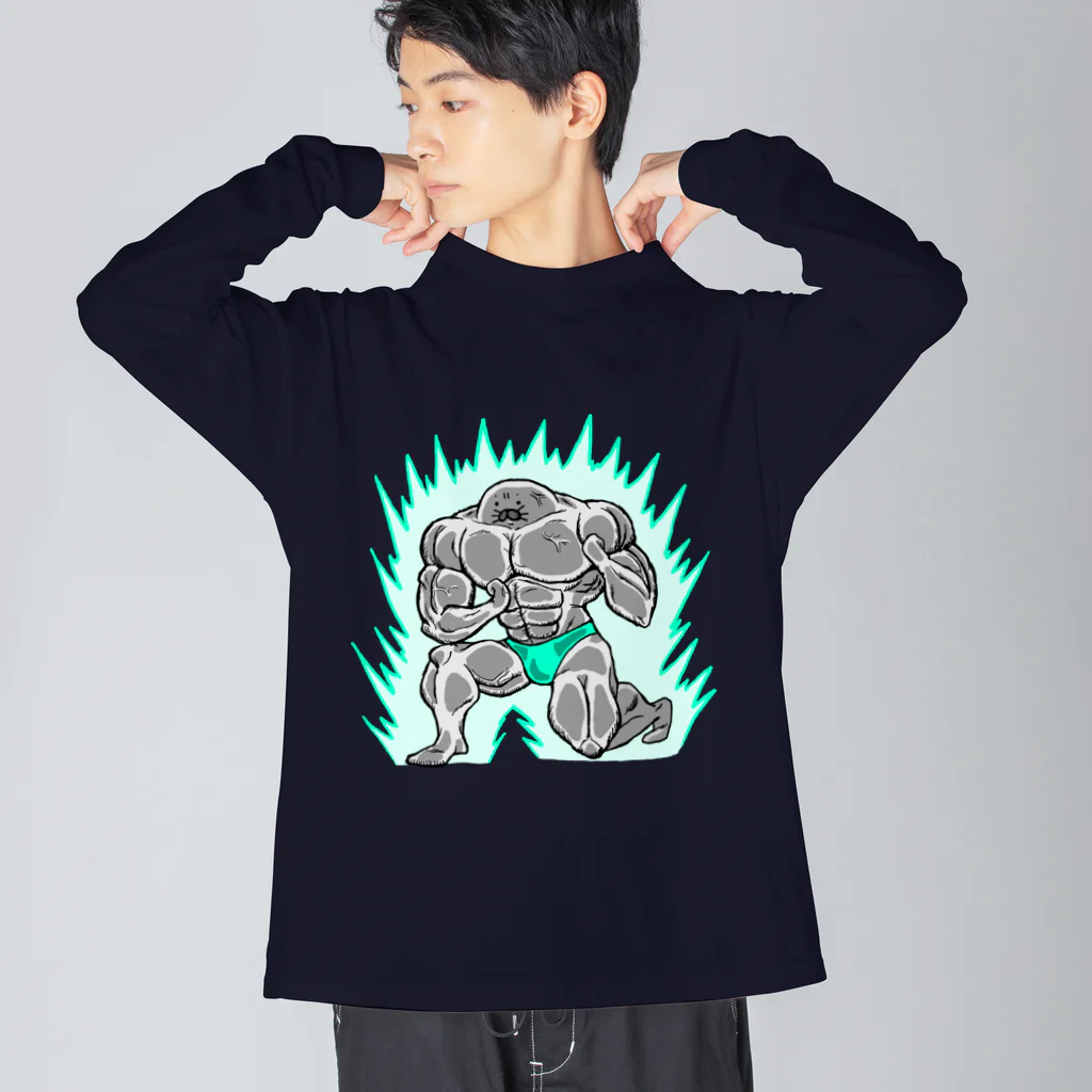 Riveredストアの足ザラシ"マッチョ" Big Long Sleeve T-Shirt