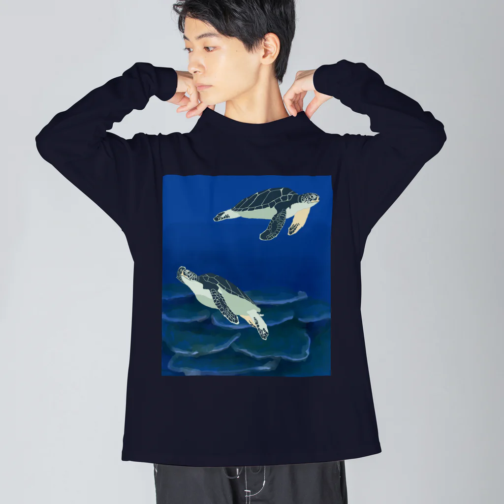 MoVの若いアオウミガメ Big Long Sleeve T-Shirt