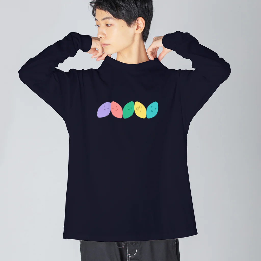 Andiamoのカラフルおいも Big Long Sleeve T-Shirt