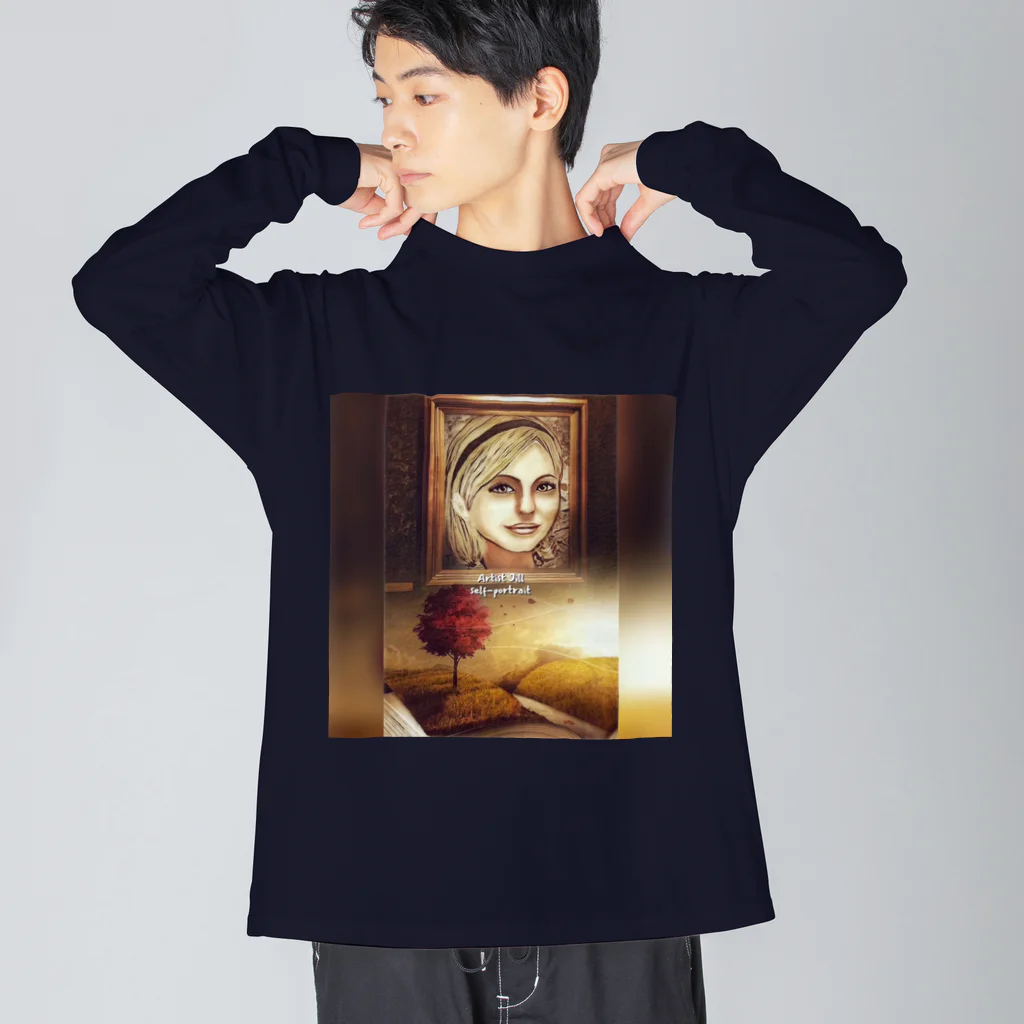 【ホラー専門店】ジルショップのアーティストジル(正方形) Big Long Sleeve T-Shirt