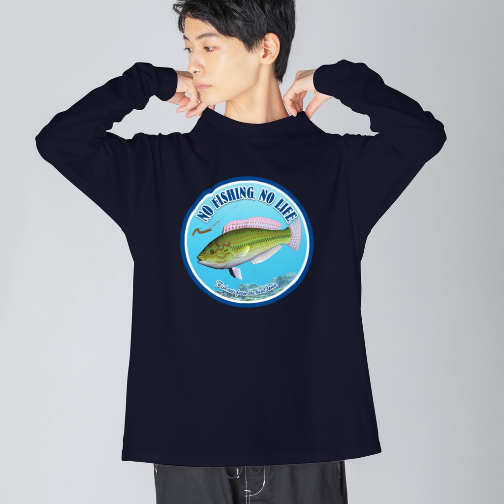 猫と釣り人のKYUUSEN_2R Big Long Sleeve T-Shirt