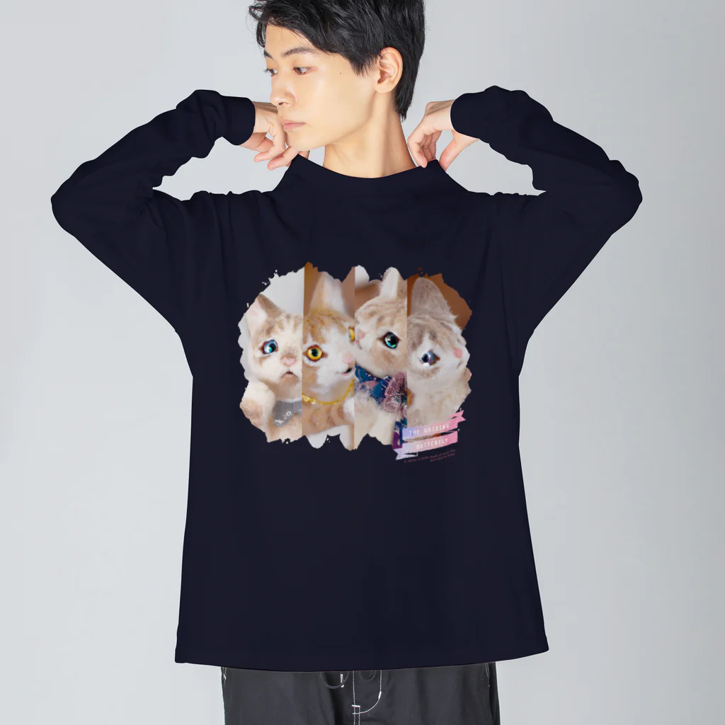 羊毛けだまkanaのいざないの蝶々シリーズ01 Big Long Sleeve T-Shirt