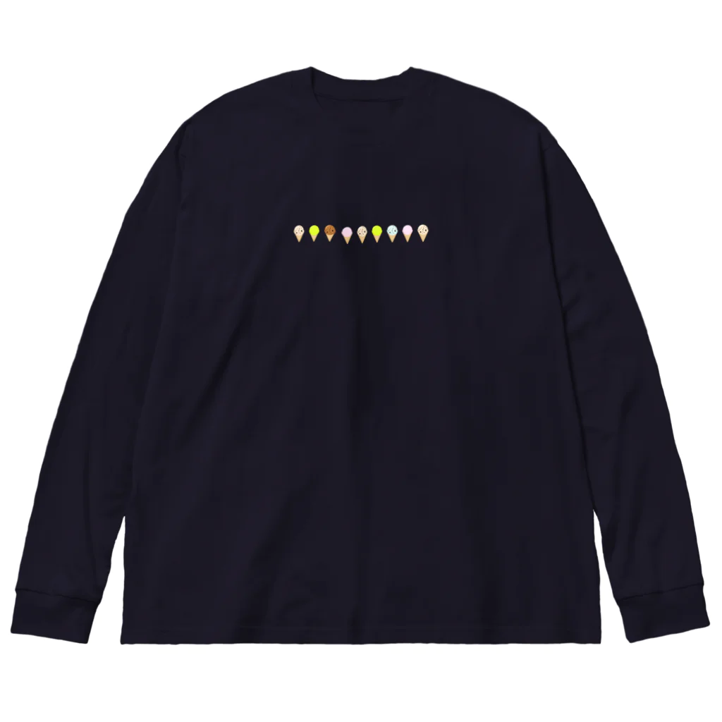 naoの可愛いコーンアイス Big Long Sleeve T-Shirt