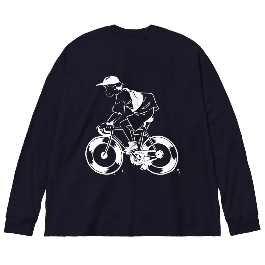 山形屋米店のピストバイクでポタリング Big Long Sleeve T-Shirt