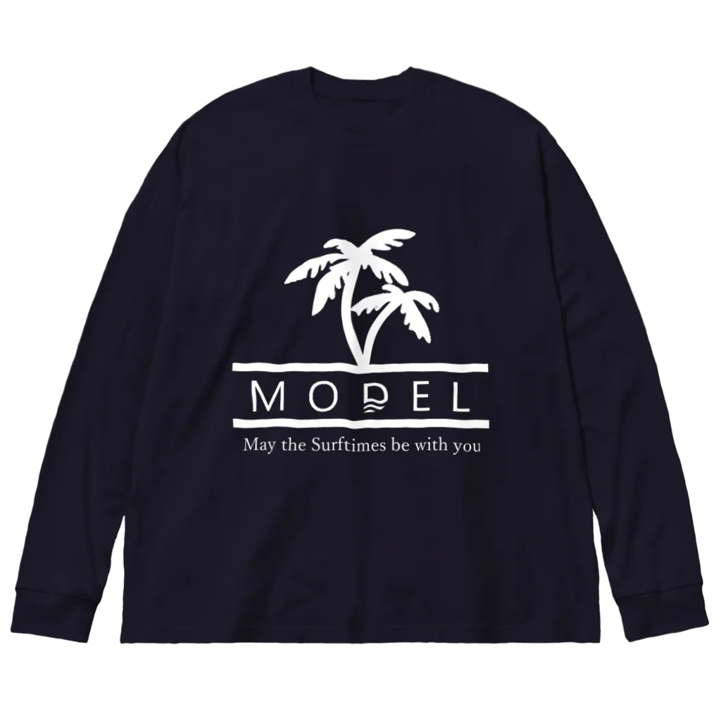 MODELjapanのMODEL オリジナルロゴパーム ビッグシルエットロングスリーブTシャツ