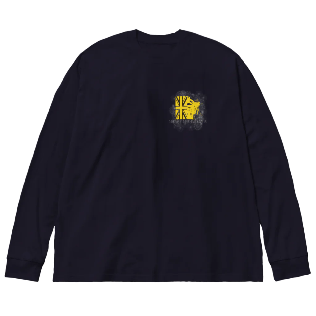 SOKICHISAITOのMORTORED WIRE FLOWER #backprint #yellowrogo  Big Long Sleeve T-Shirt