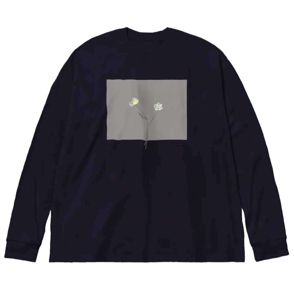 rilybiiのTwo Flower . yellow , white . Big Long Sleeve T-Shirt