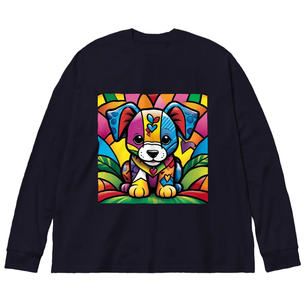 dcgnori／ワンコ画像の西海岸のワンコ Big Long Sleeve T-Shirt