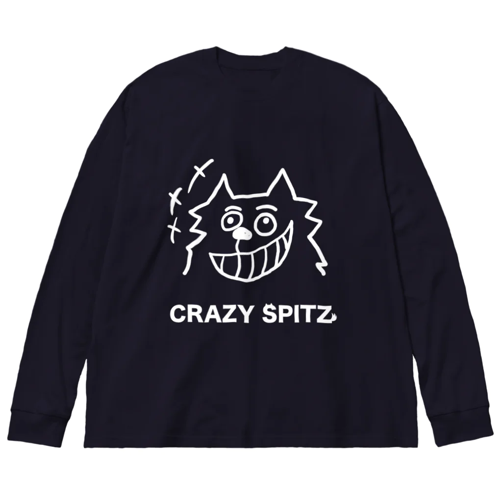 ehime@けだま&もち＆すみのCRAZY SPITZ「HA HA HA」ver.white Big Long Sleeve T-Shirt