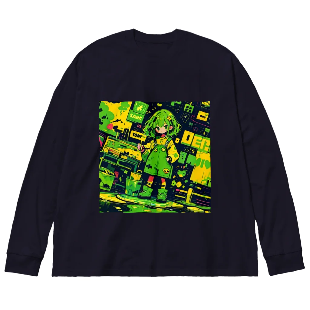 東京少年少女達のペンキガール Big Long Sleeve T-Shirt