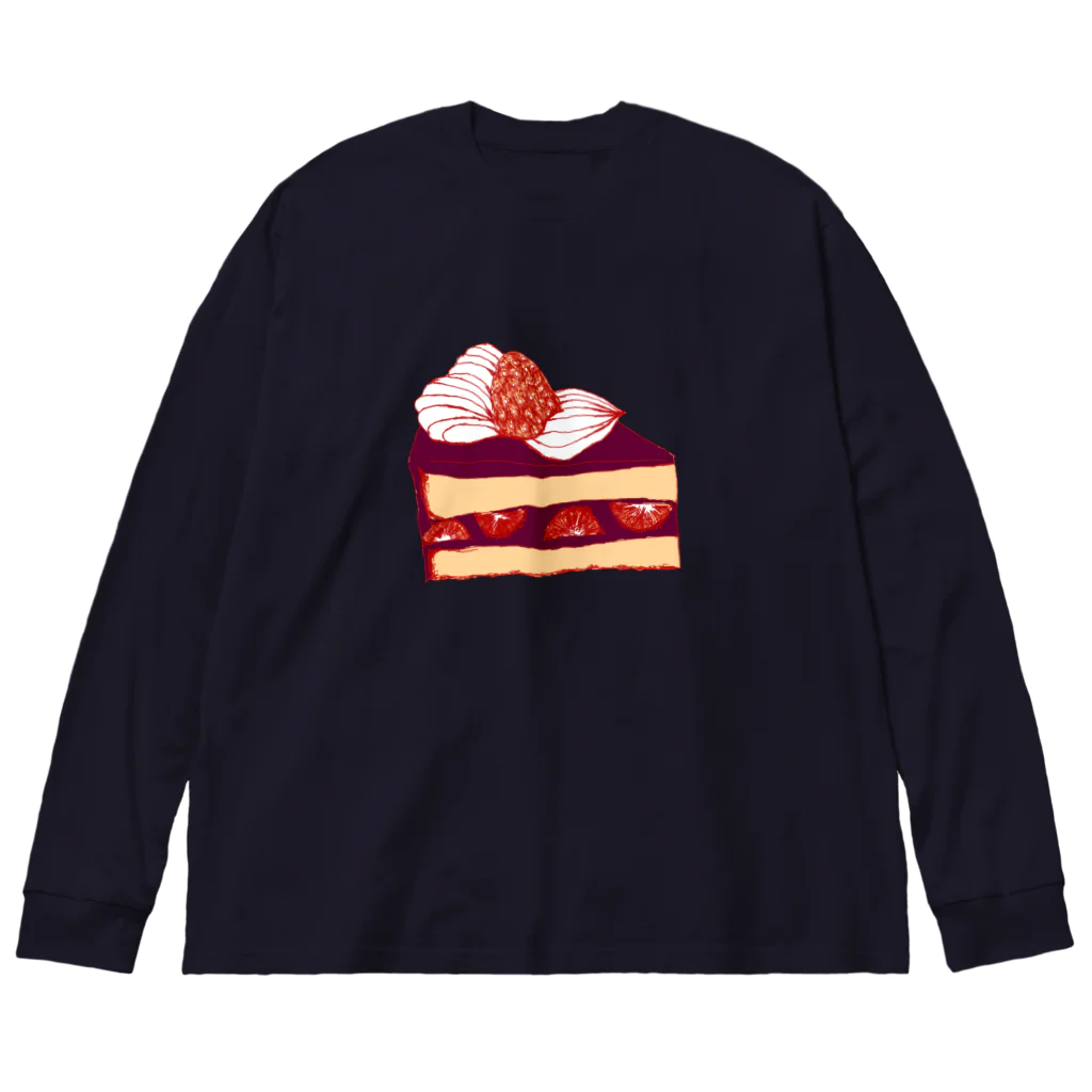 NIKORASU GOのショートケーキ ビッグシルエットロングスリーブTシャツ