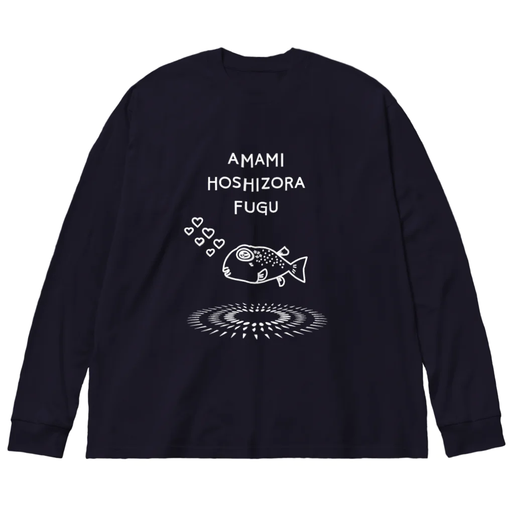 nonaのアマミホシゾラフグｏｎサークル ビッグシルエットロングスリーブTシャツ