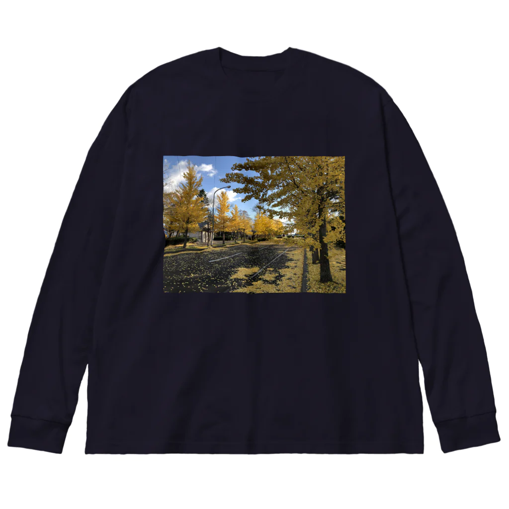 風景 Sophieの銀杏　 Big Long Sleeve T-Shirt