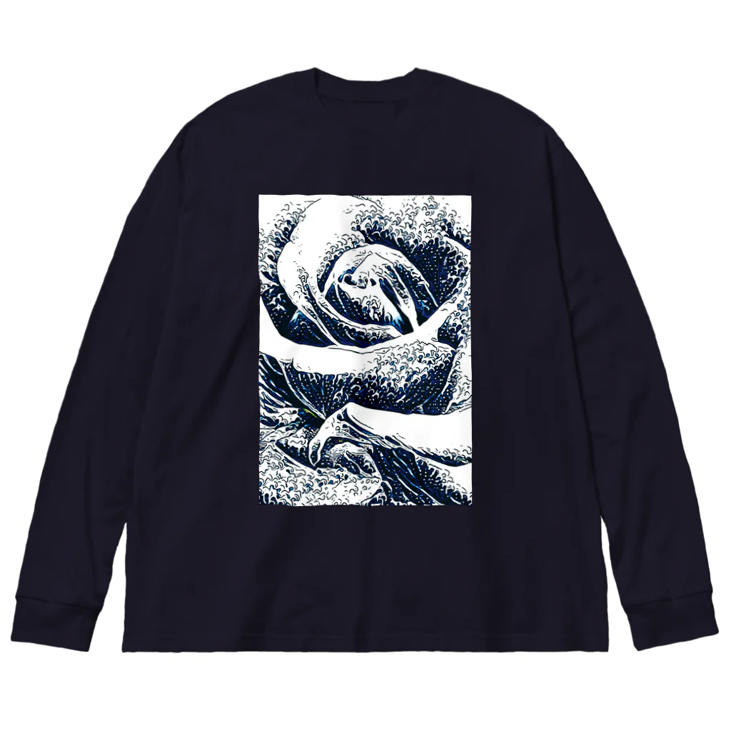 MomenTees ANNEXの浮世の薔薇 ビッグシルエットロングスリーブTシャツ
