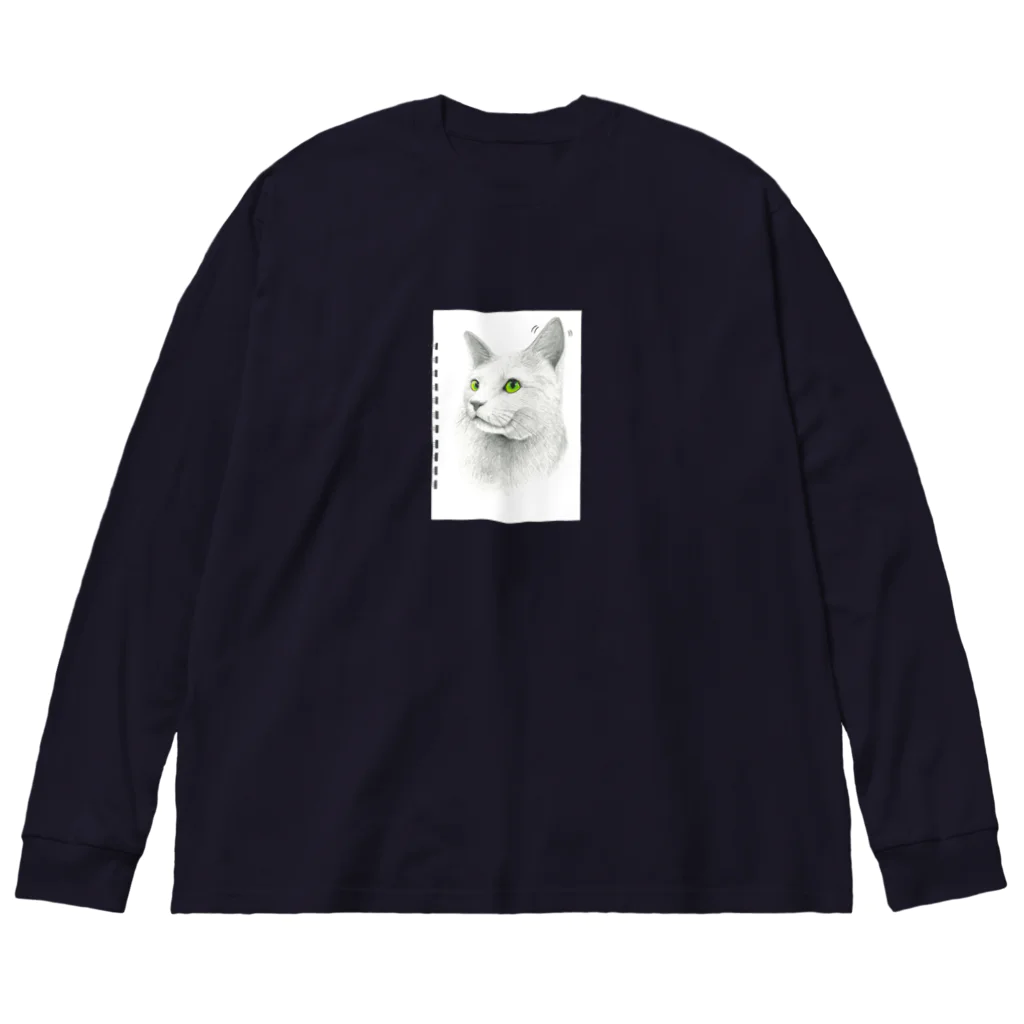 Leee_sanのロシアンブルー Big Long Sleeve T-Shirt