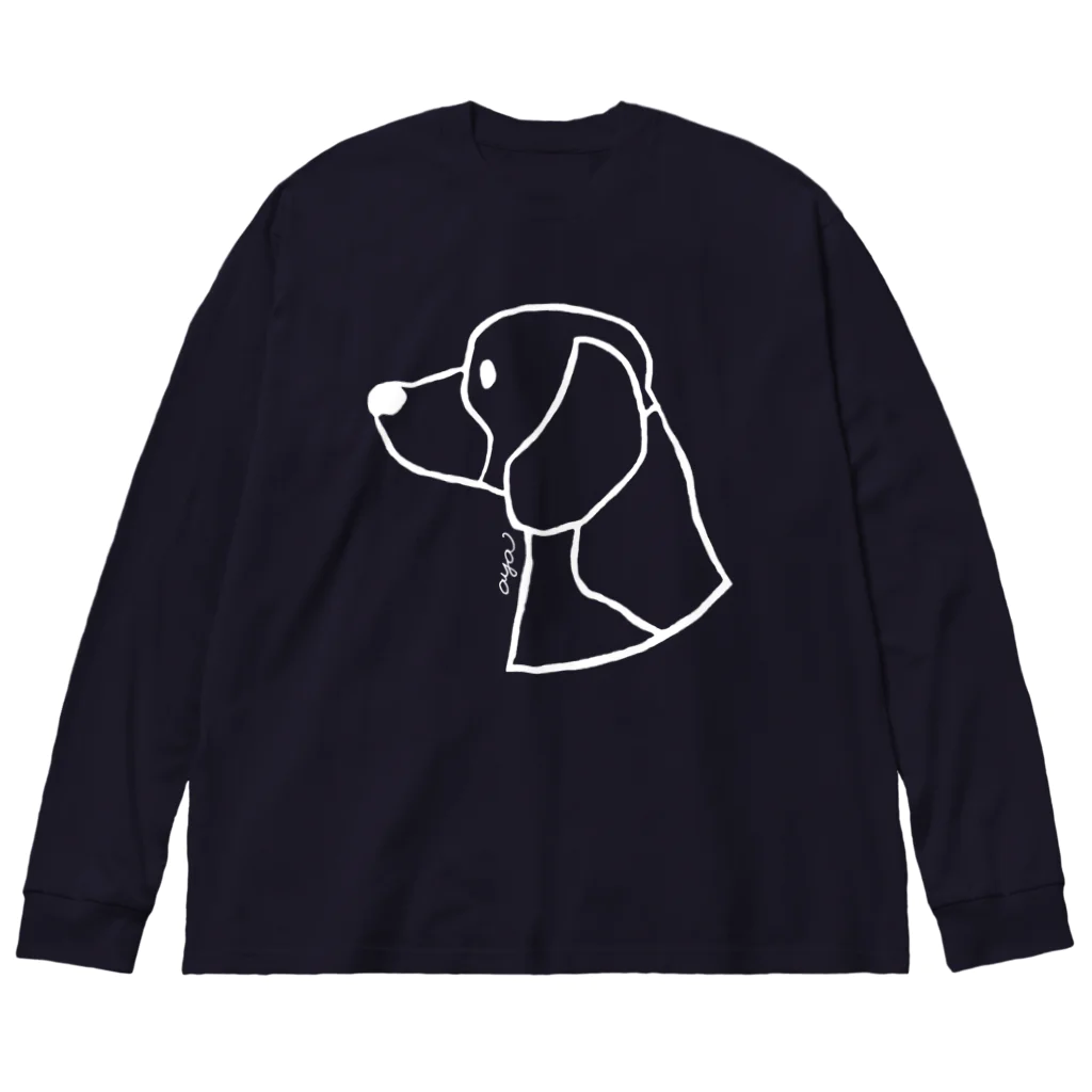 aya1のビーグル〈白線〉 Big Long Sleeve T-Shirt