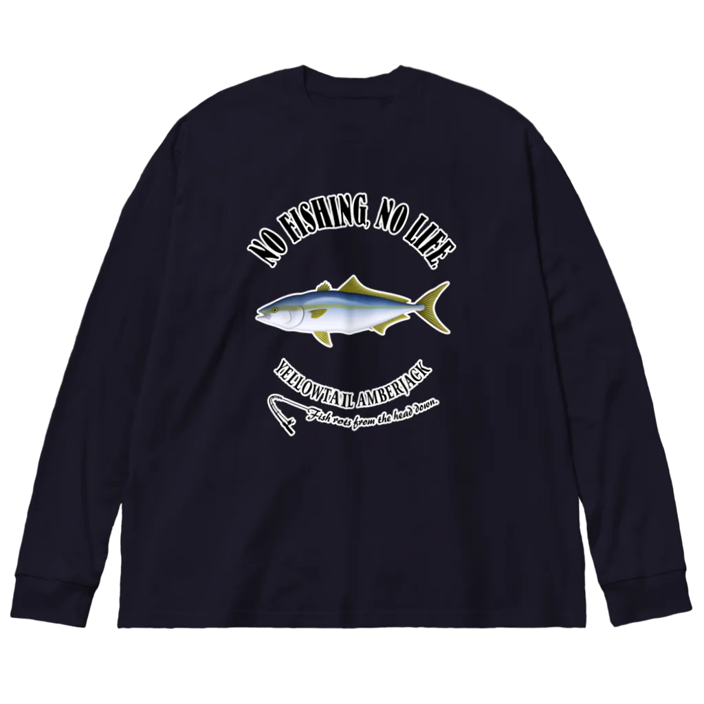 猫と釣り人のHIRAMASA_EB_2CW Big Long Sleeve T-Shirt