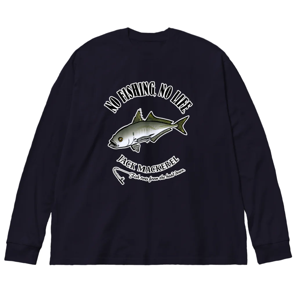 猫と釣り人のMAAJI_EB_1CW Big Long Sleeve T-Shirt