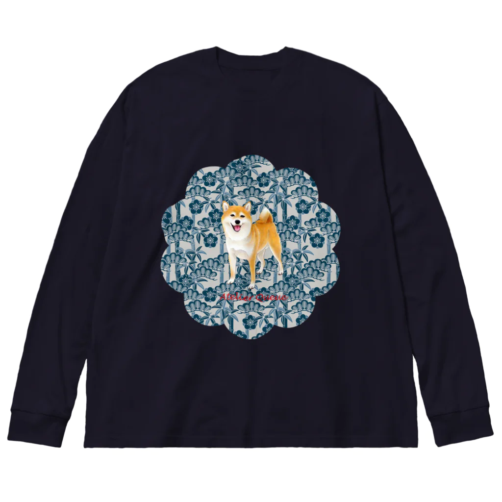 Atelier-Queueの柴犬（松竹梅）Ⅲ Big Long Sleeve T-Shirt