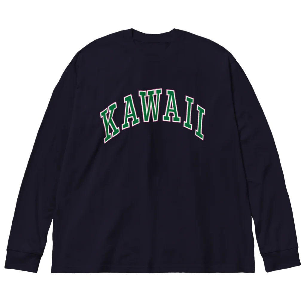 カレッジロゴ何か良いのカワイイカレッジ Big Long Sleeve T-Shirt