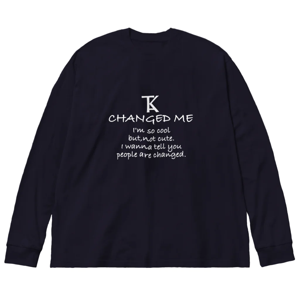 伝説のあつこちゃんのCHANGED ME ビッグシルエットロングスリーブTシャツ