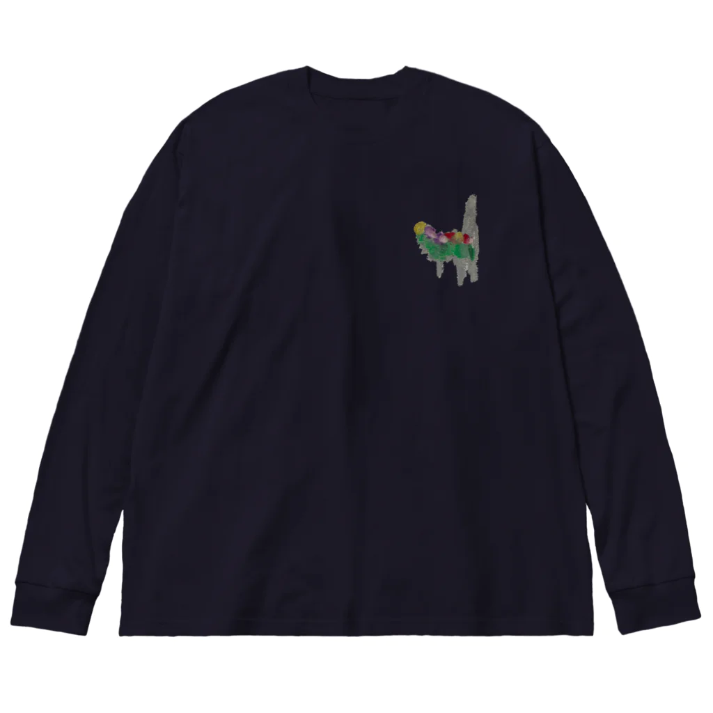 べいびーもんすたーの花こんくり Big Long Sleeve T-Shirt