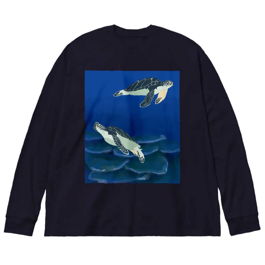 MoVの若いアオウミガメ Big Long Sleeve T-Shirt