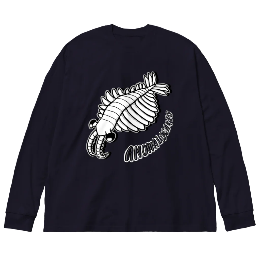 LalaHangeulのAnomalocaris (アノマロカリス) ビッグシルエットロングスリーブTシャツ