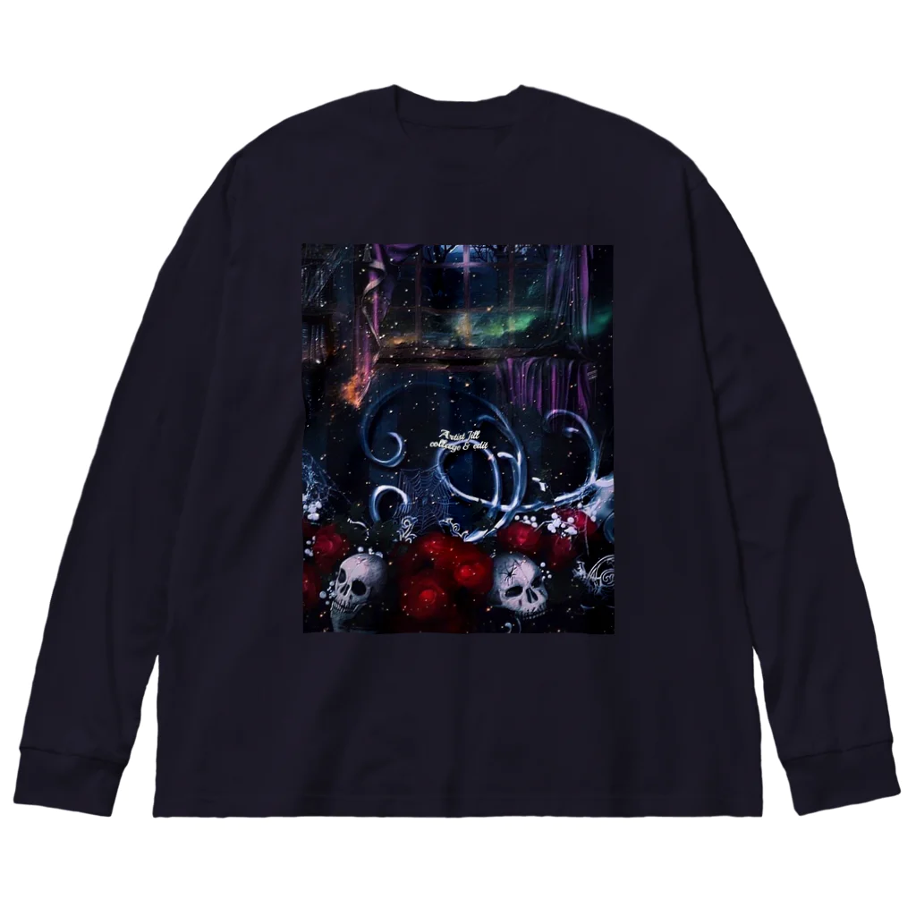 【ホラー専門店】ジルショップの(縦長)Dark Gothic Big Long Sleeve T-Shirt