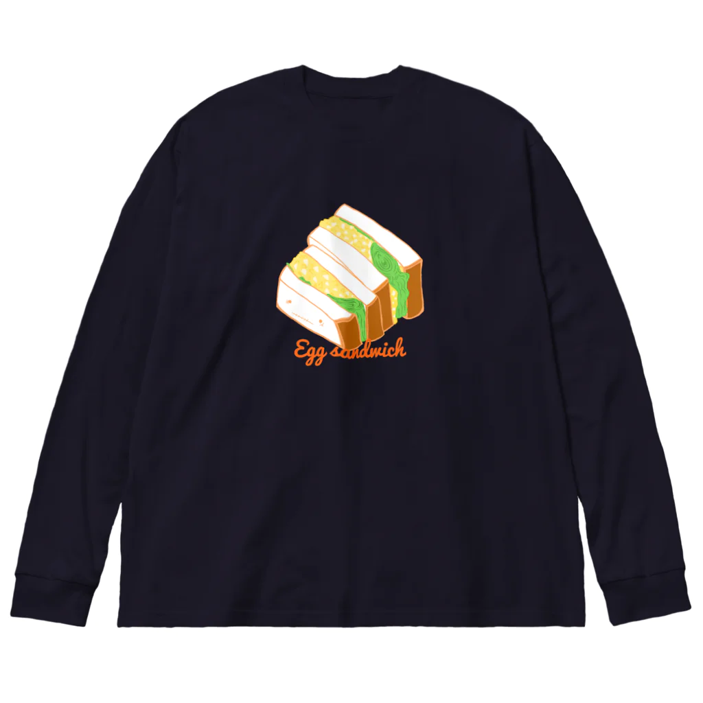 amemugi（あめむぎ）のたまごサンドちゃん ビッグシルエットロングスリーブTシャツ