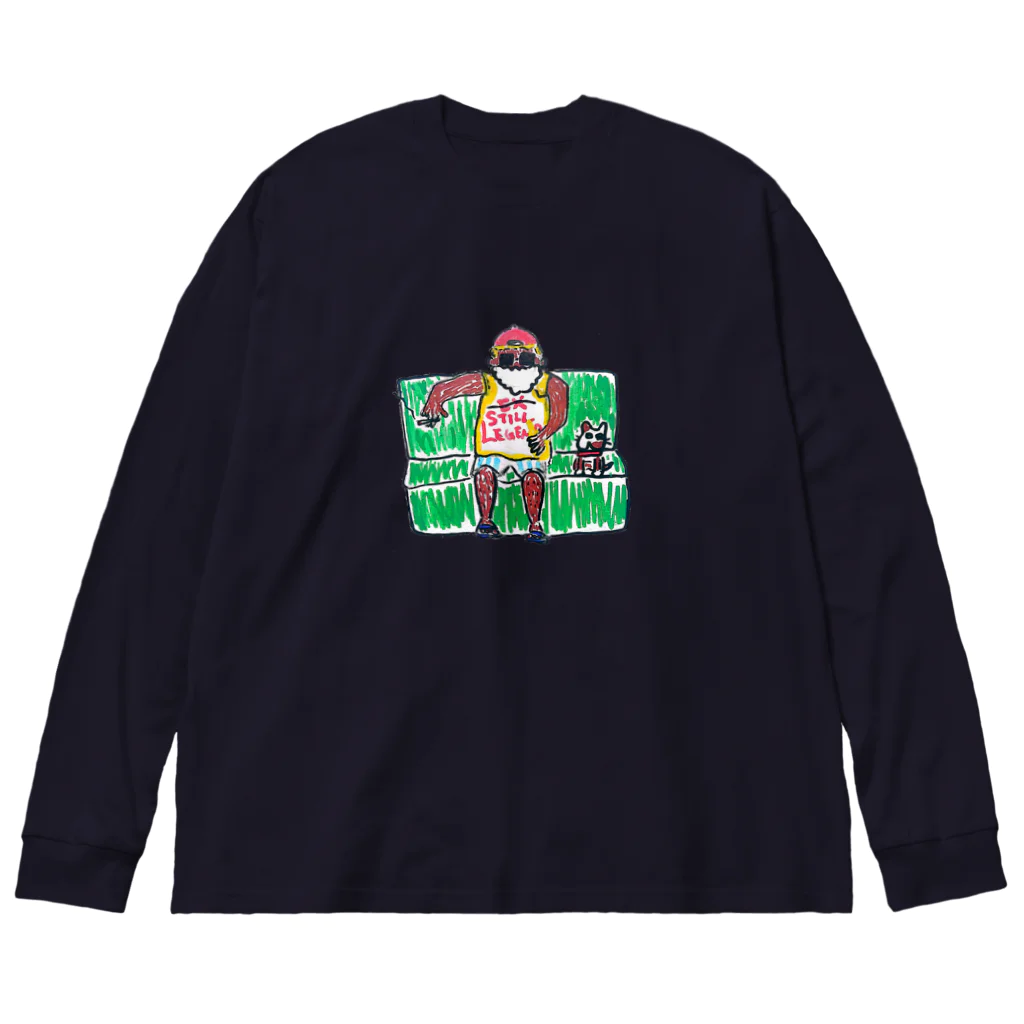 Hunt's GARMENTsのLegend granpa Big Long Sleeve T-Shirt