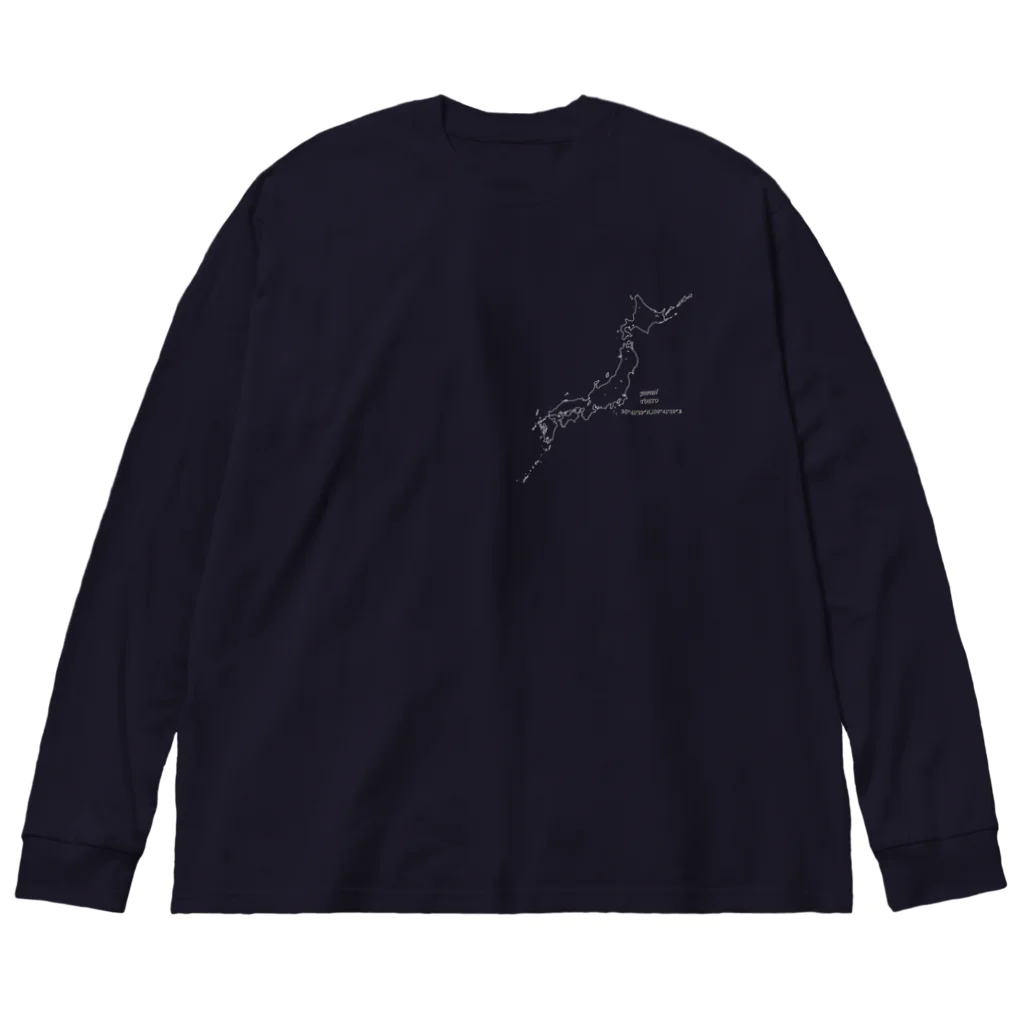 mutayuの日本地図 Big Long Sleeve T-Shirt