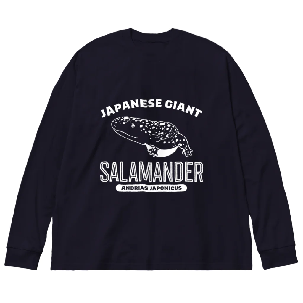 NOTARIのJ.G.サラマンダー大学ロゴ（白） ビッグシルエットロングスリーブTシャツ