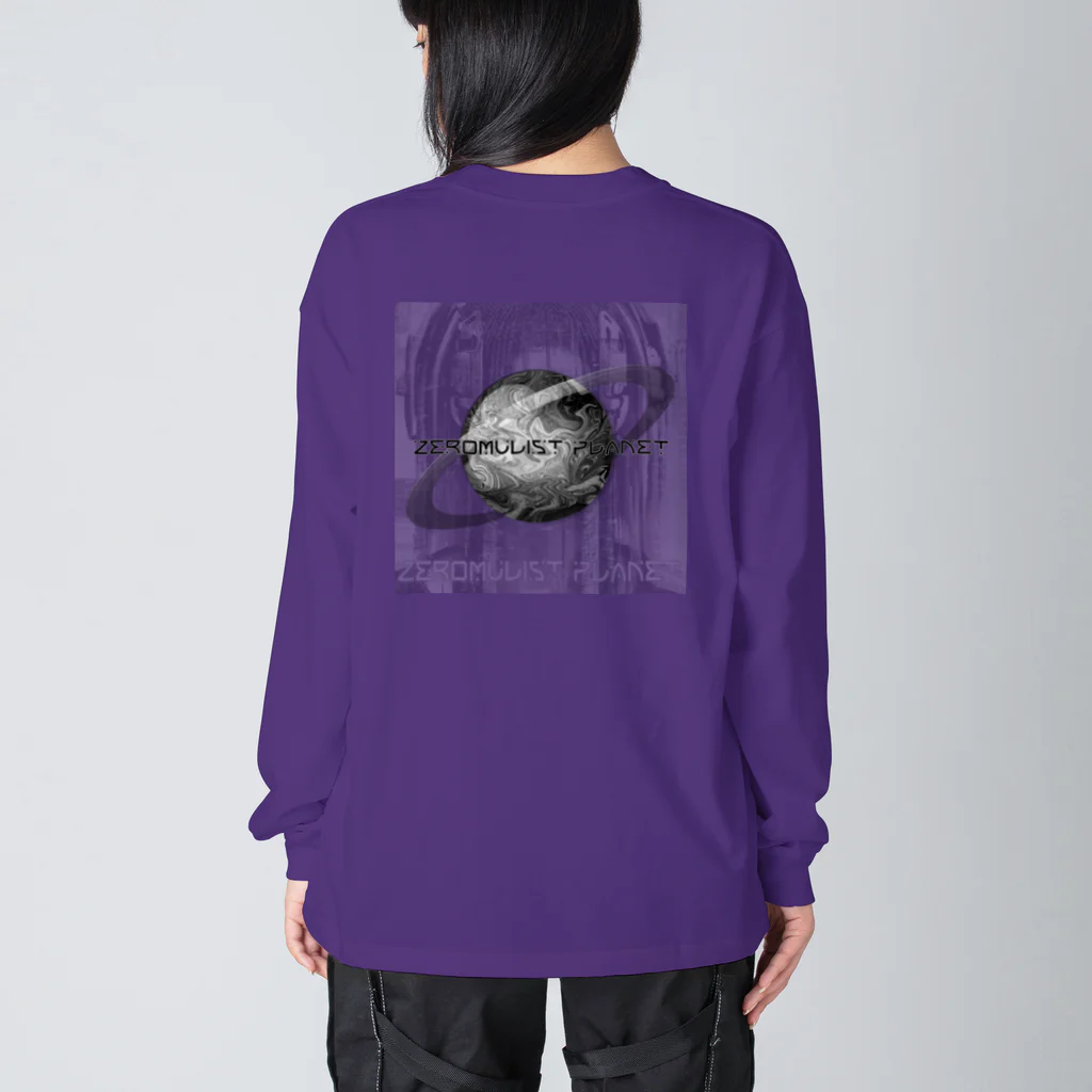 Aimurist のZeromulist planet IAM モノクロ Big Long Sleeve T-Shirt