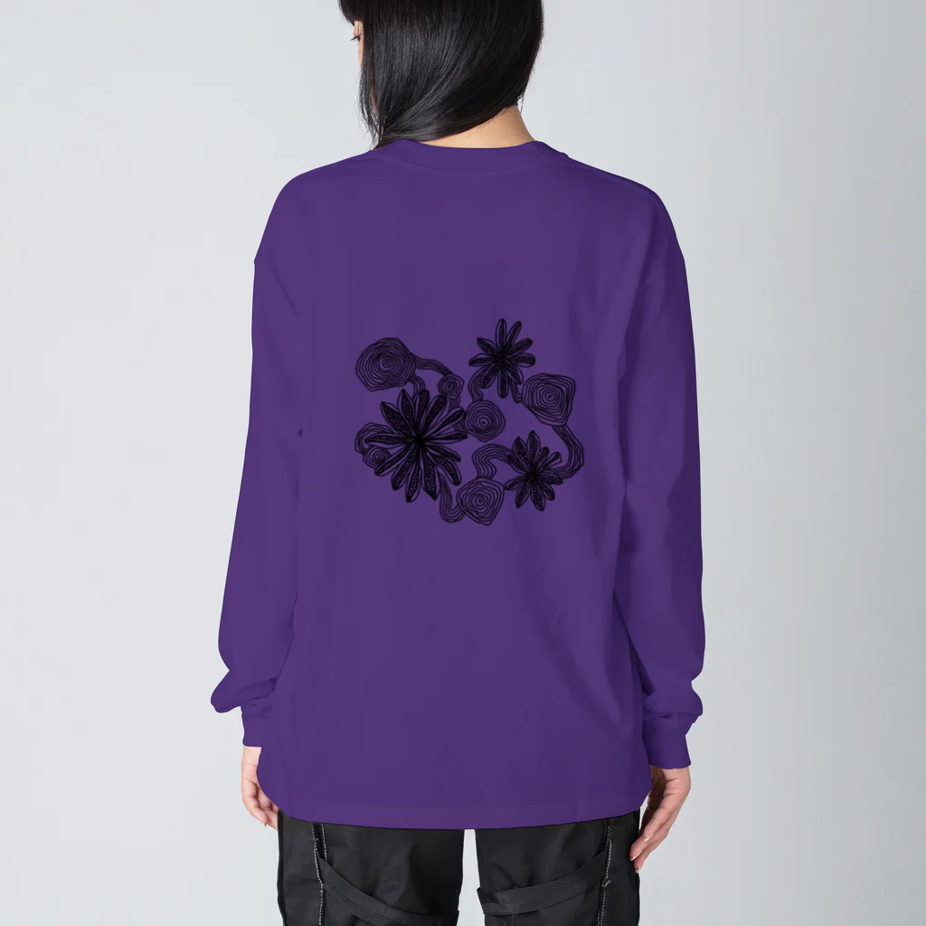 puqpuq Waveformのpuqpuq flower Big Long Sleeve T-Shirt