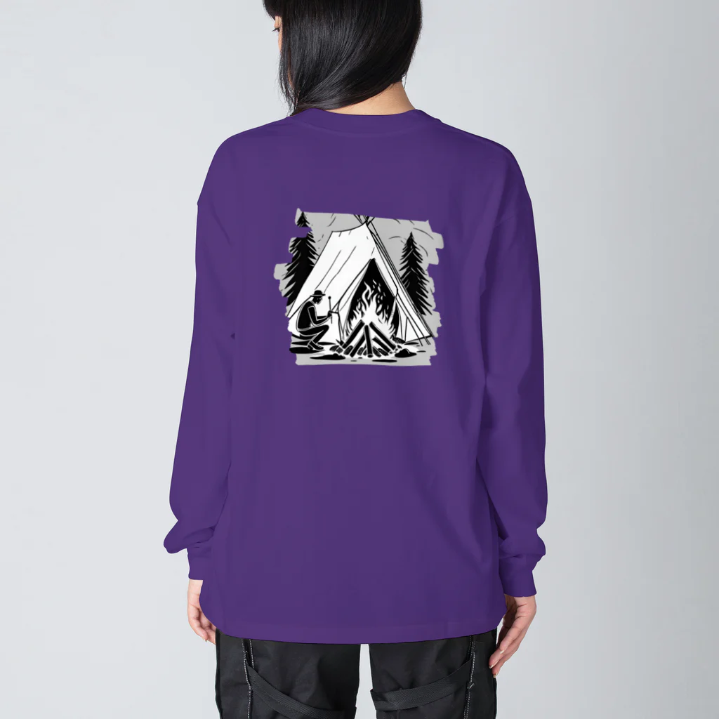 assorted boxのCAMPINGISAFRIEND 白字 Big Long Sleeve T-Shirt