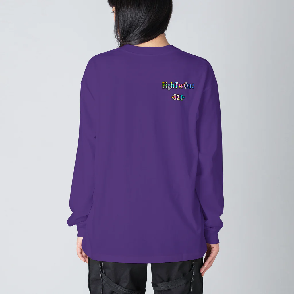 ストリートファッションはEighTwOne-821-(えいとぅーわん はちにーいち)のボックスLOGO Big Long Sleeve T-Shirt