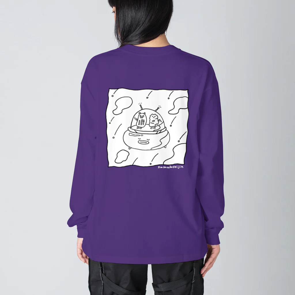 藤本巧の踊るタツタアゲくんワンポイントTシャツ Big Long Sleeve T-Shirt