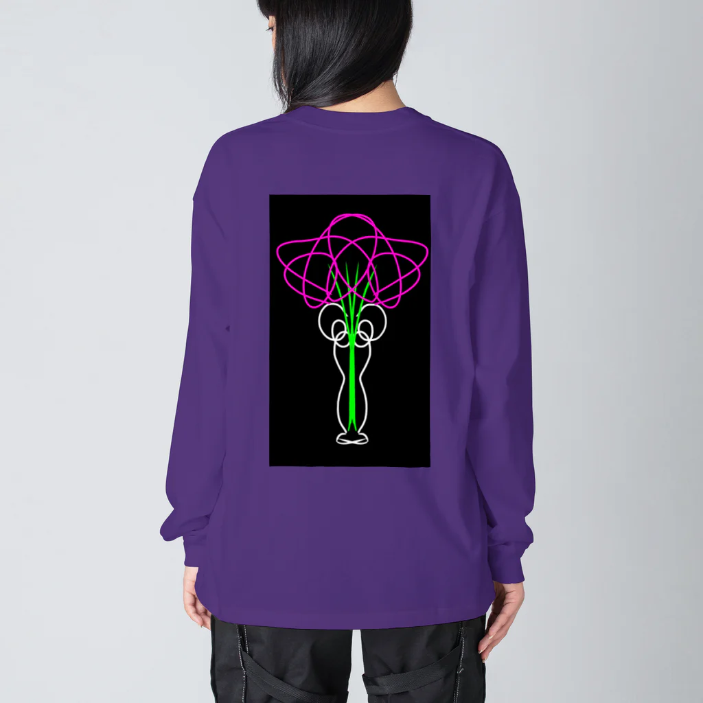 現代アートの巨匠の5画の花 Big Long Sleeve T-Shirt