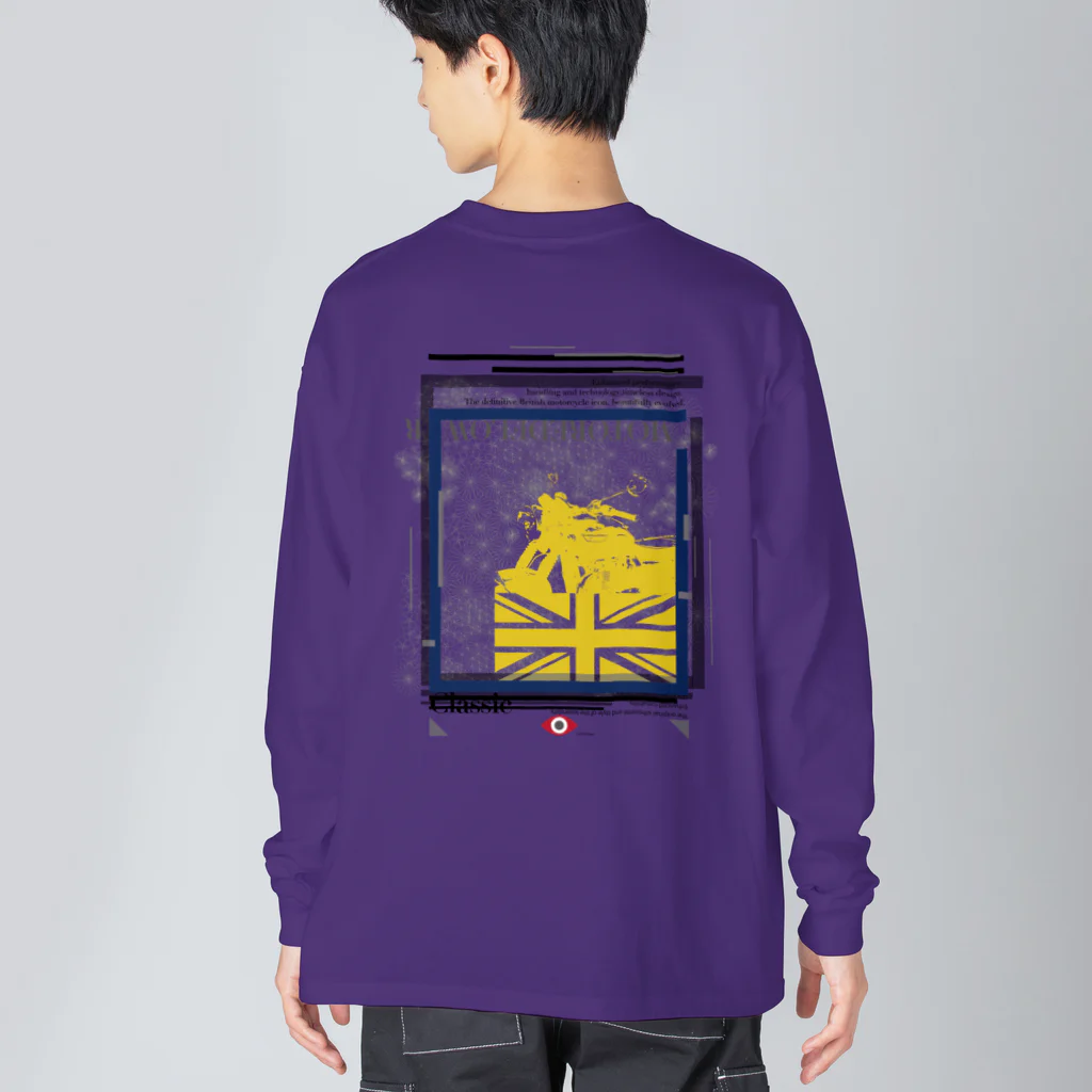 SOKICHISAITOのMORTORED WIRE FLOWER #backprint #yellowrogo  Big Long Sleeve T-Shirt