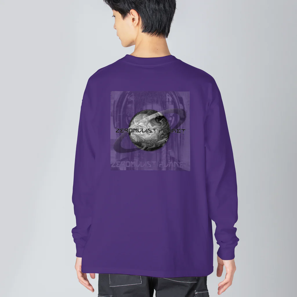 Aimurist のZeromulist planet IAM モノクロ Big Long Sleeve T-Shirt