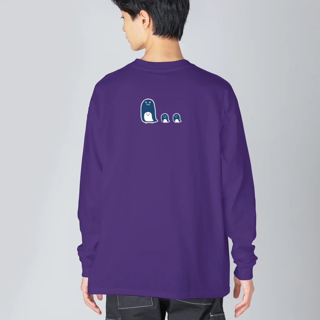 みやつち やえのペンギン親子合体 Big Long Sleeve T-Shirt