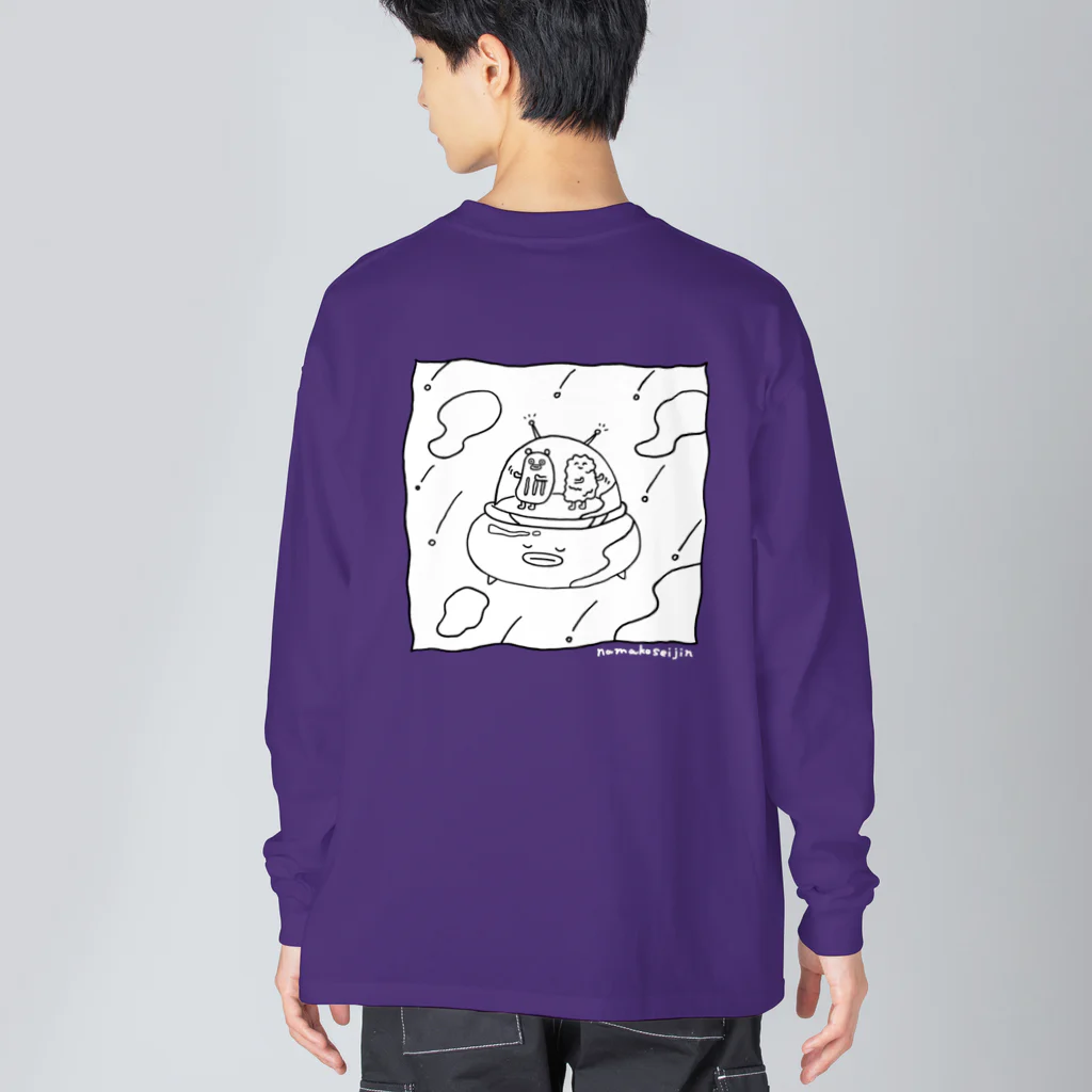 藤本巧の踊るタツタアゲくんワンポイントTシャツ Big Long Sleeve T-Shirt